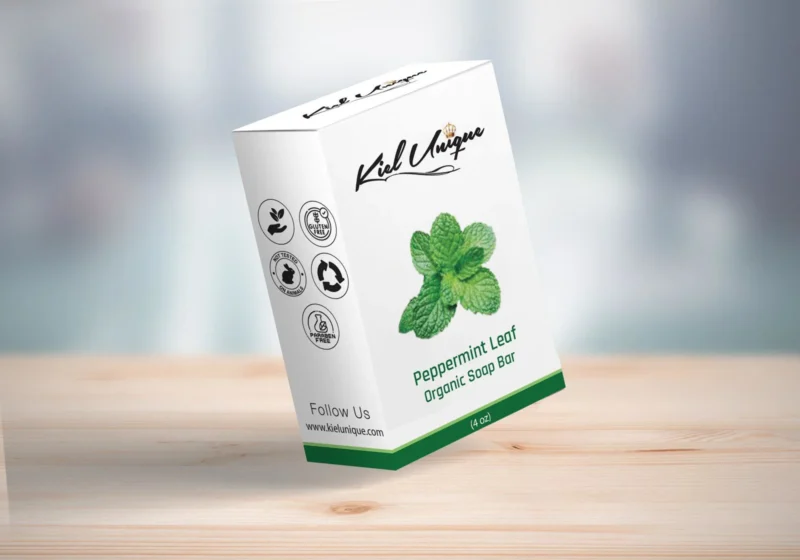 Peppermint Leaf Organic soap bar- 4 oz