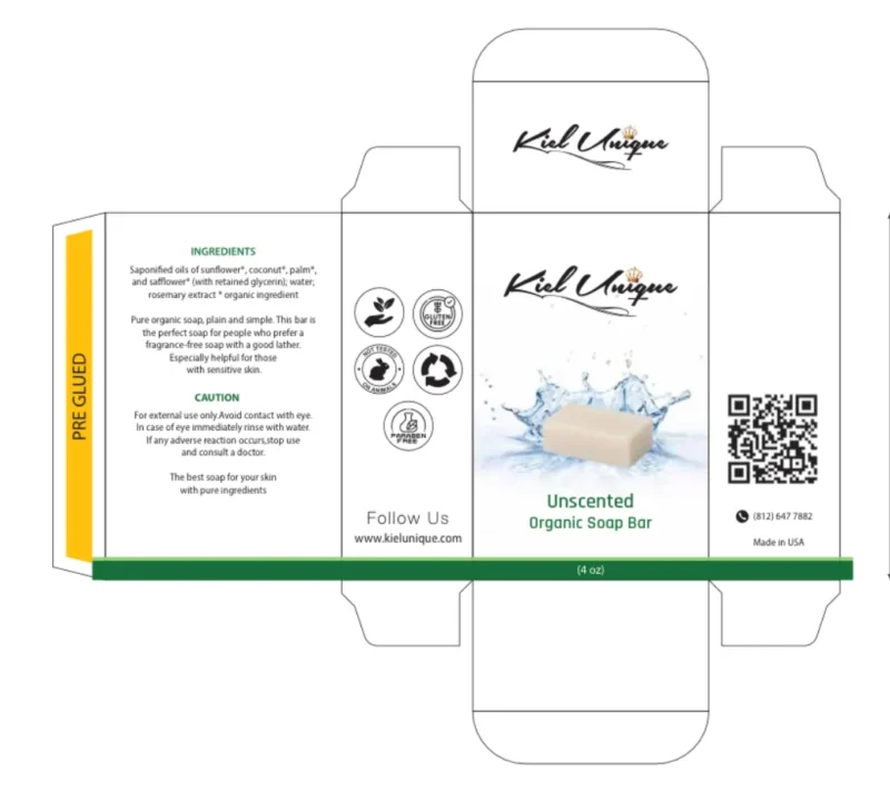 Unscented Organic Soap Bar- 4 oz - Image 3